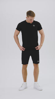 Maglietta corta da uomo nera Extreme Timeless