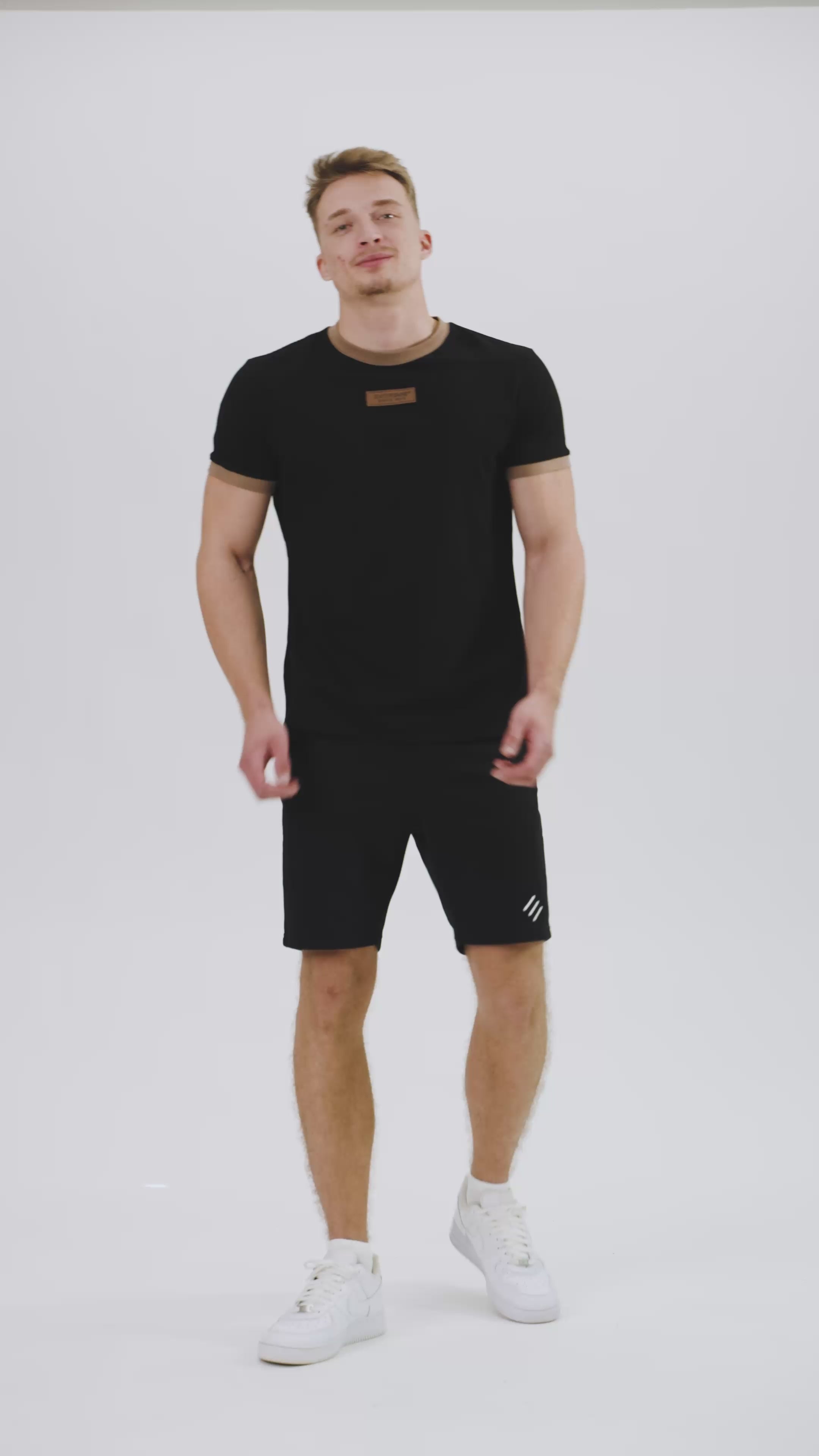 Pantaloncini corti da uomo neri Extreme Timeless