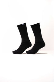 Premium Performance Extra High Crew Socks | Black